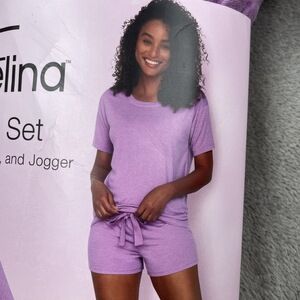 Felina Women's M PJ Set Purple d1069